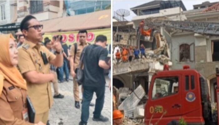 Tangani Ledakan di Perumahan Grand Polonia, Walikota Medan Kerahkan Alat Berat dan Tim Medis 