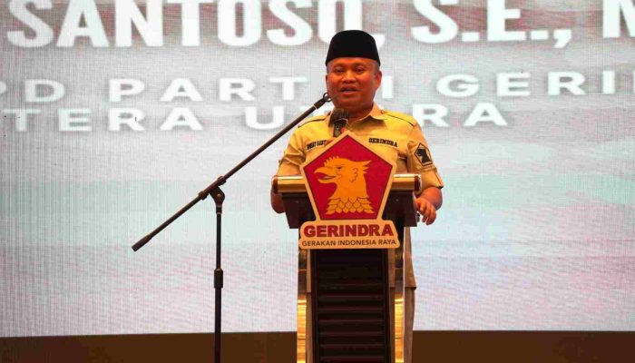 Sugiat Minta Kader Gerindra Sumut di Eksekutif dan Legislatif Jadi ‘Jubir’ Prabowo