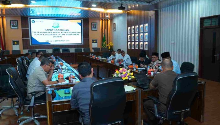 Kejatisu Gelar Rakor Pengawasan Aliran Kepercayaan Bersama Instansi Terkait