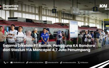 Selama dikelola PT Railink, Pengguna KA Bandara dari Stasiun YIA Mencapai 4,7 Juta Penumpang